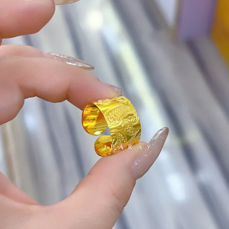 铜合金戒指 伊帕尔阿依新款时尚大方气质精美大小可以调节的戒指