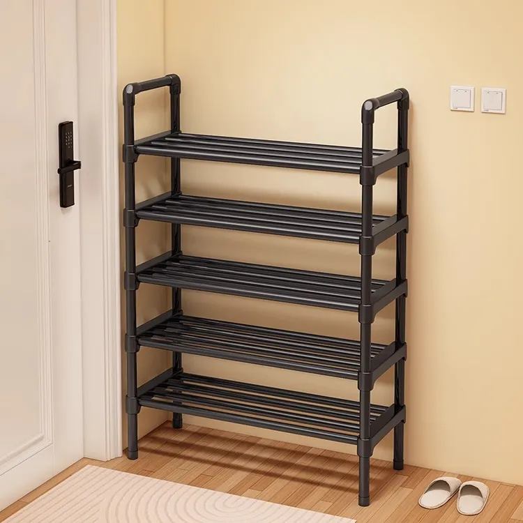 不锈钢鞋架子家用多层门口室内耐用简易楼道出租屋用宿舍桌下鞋柜