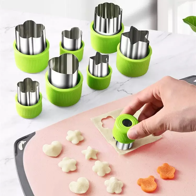 水果蔬菜面食压花模具宝宝辅食切模水果切花器小混沌皮切