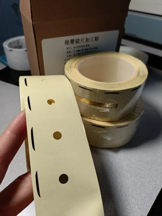 AB面超薄透明防滑贴用于镜片加工保护 pvc防滑贴卷筒