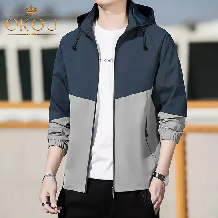OKOJ运动夹克外套男士轻奢时尚防风秋季新款运动服上衣休闲茄克衣