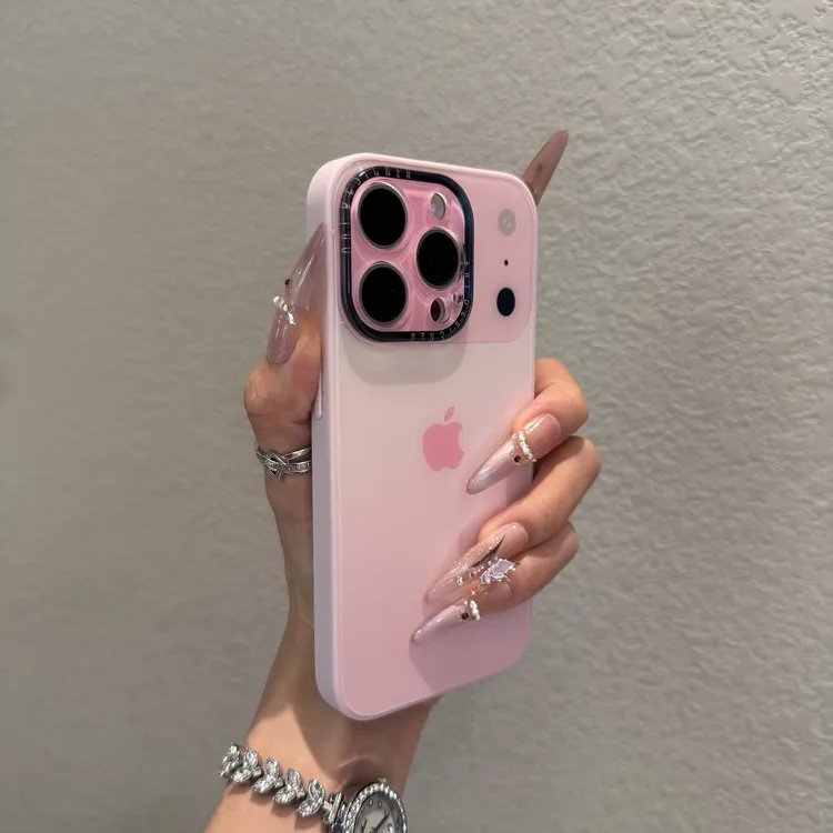 渐变晕染苹果17大视窗适用苹果16promax手机壳iPhone15磨砂14防摔