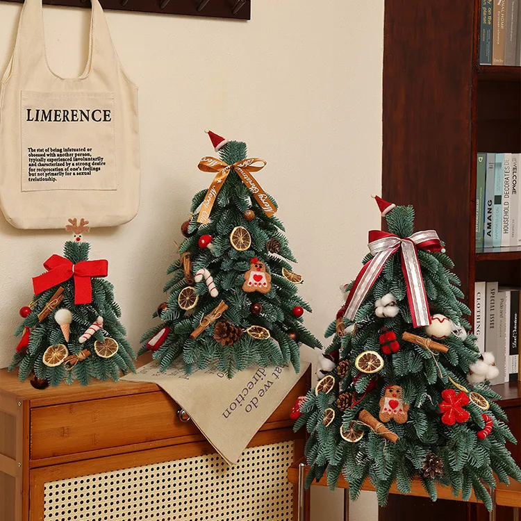 圣诞节装饰品圣诞树摆台迷你诺贝松小树套餐桌面摆件家用商场布置
