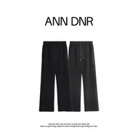 ANN DNR “羊毛空气层”早秋休闲百搭中腰抽绳休闲裤KL12409