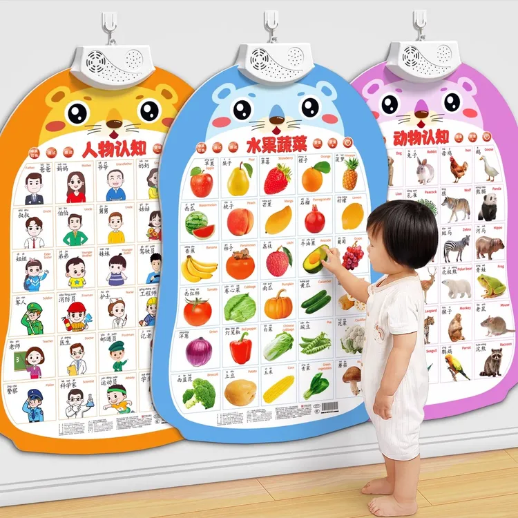 0-3岁有声早教挂图幼儿拼音字母表发声识字学习婴 YZ