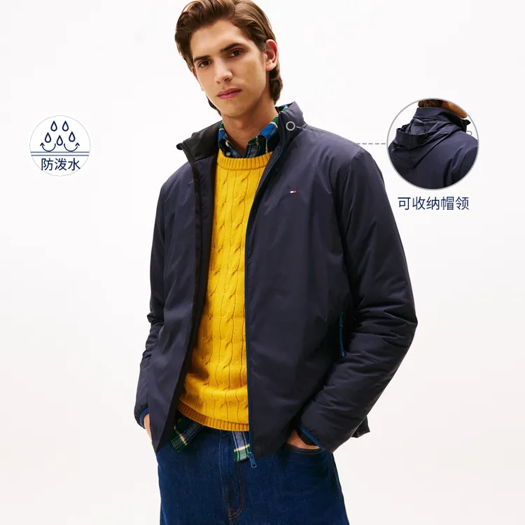 【防泼水】Tommy25新款秋冬男装户外登山连帽棉服夹克外套40592