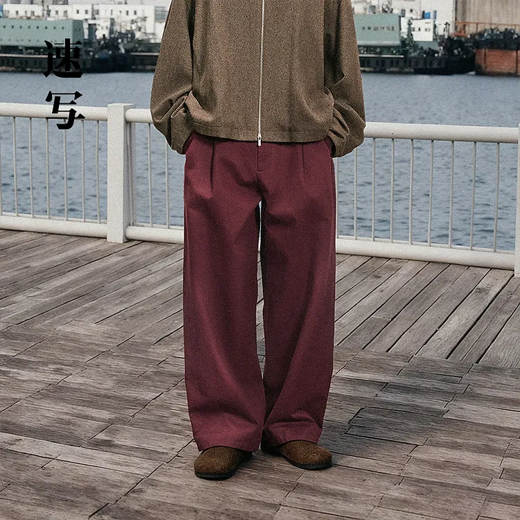 【商场同款】速写男装2025冬新品休闲裤直筒裤宽松长裤9PAE13220