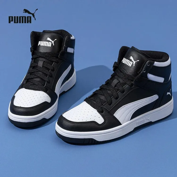 PUMA/彪马 板鞋男鞋女鞋秋季透气舒适运动鞋黑白熊猫高帮休闲鞋子