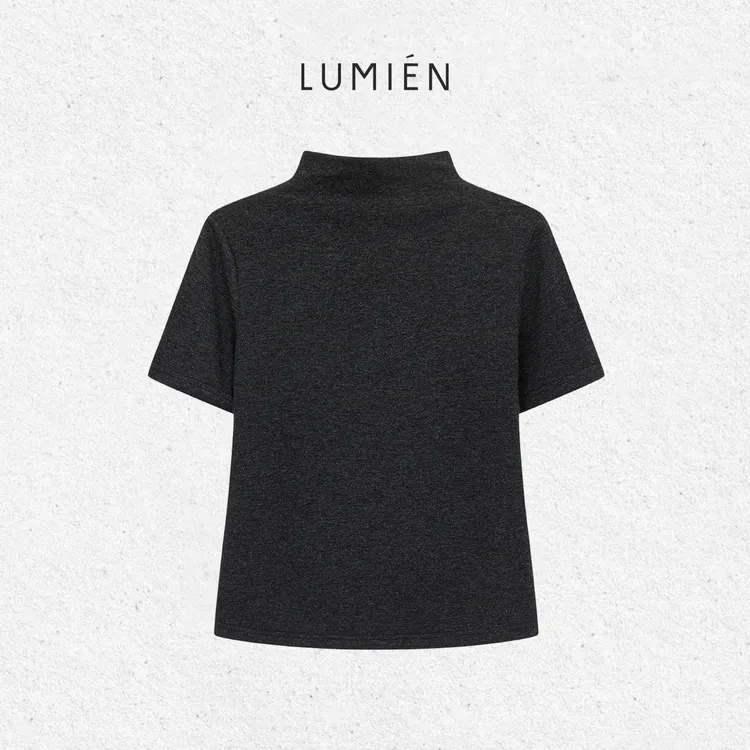 现货【LUMIEN 新品】“暮岫纤影”柔软亲肤修身半高领针织衫LX5HTT099