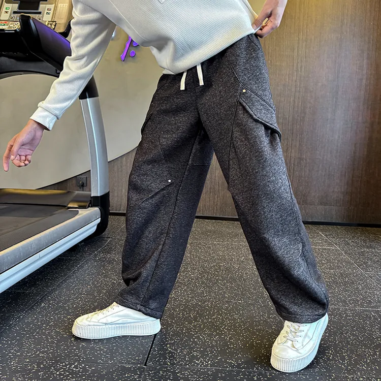 卫裤男士春秋款2026新款爆款直筒宽松运动冬装潮牌痞帅休闲长裤子