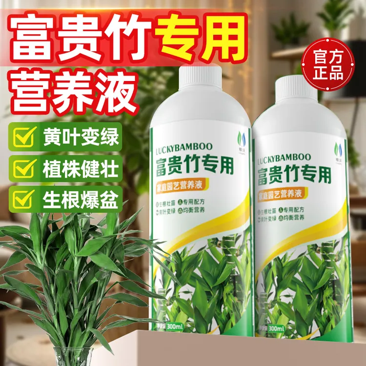富贵竹专用营养液预防黄叶促生根养绿植花卉盆栽通用催花壮花肥料
