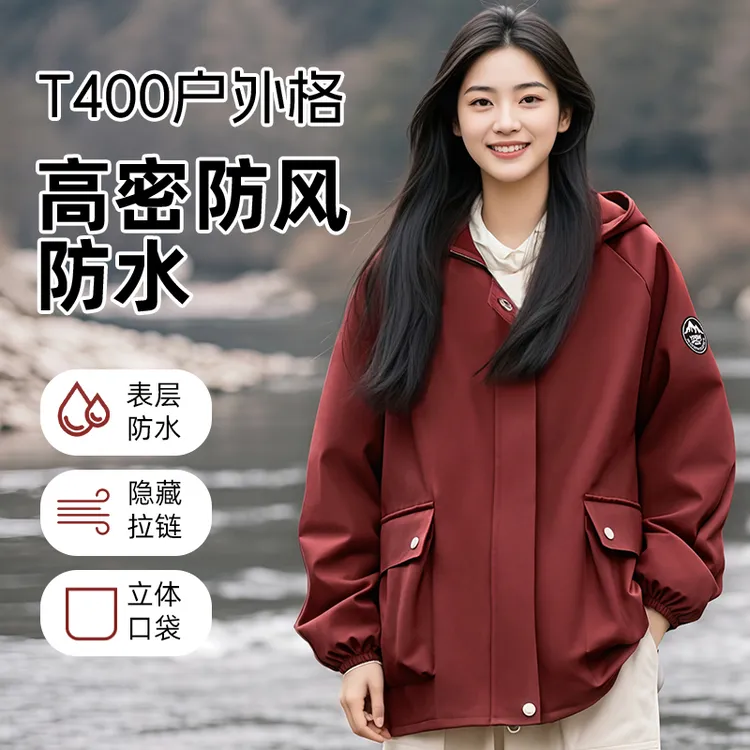 防泼水正穿罩衣长袖围裙隐形拉链立体工装口袋在家做家务工作定制