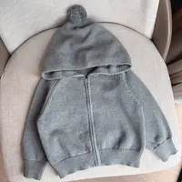 【连帽开衫毛衣 小乐妈咪】男童女宝宝春装春季毛衣B14