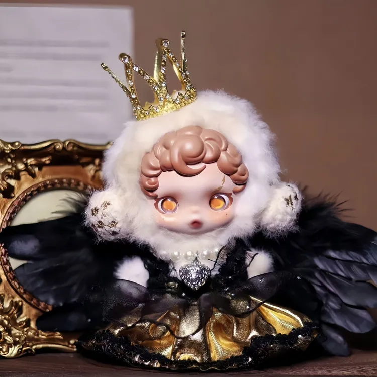 原创sp光织园娃衣服皇冠翅膀金银色套装胧雾着痕着替裙子皇冠着替