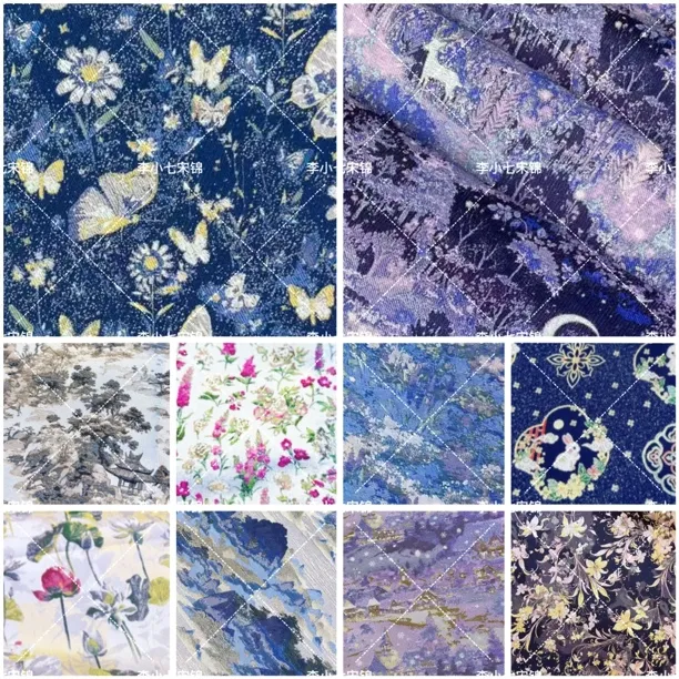 苏城一锦合集品牌宋锦名家宋锦布料手作做包包发夹葫芦DIY手工料