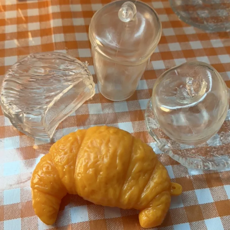 环子定制手作球【异形球皮】DIY饮料杯、牛角包、铜锣烧苹果(水晶封口