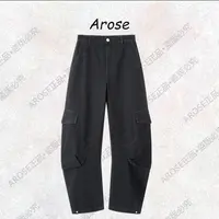【AR0SE•正品】2025秋季新款女工装风高腰休闲裤直筒秋季裤子3021