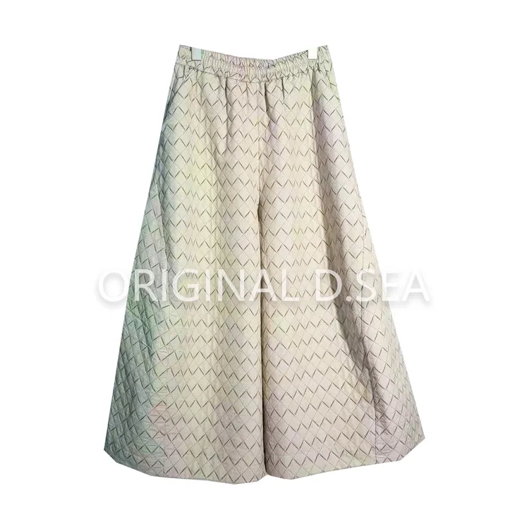 【鎏金岁月】新款秋冬款菱形网格纹秋冬阔腿裤（三色）