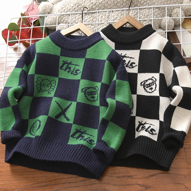 男童毛衣2025春秋新款洋气儿童打底衫冬季保暖中大童针织衫
