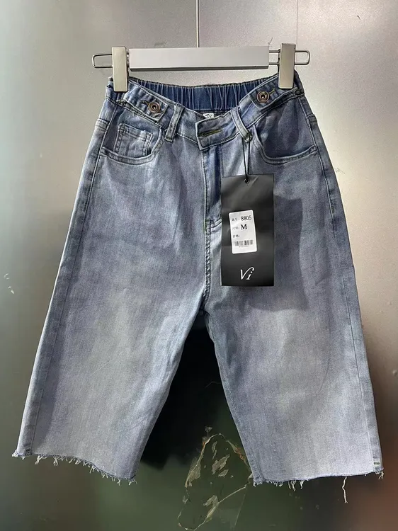 五分牛仔短裤女2024年夏季新款爆款小个子宽松夏天薄款5分中裤潮