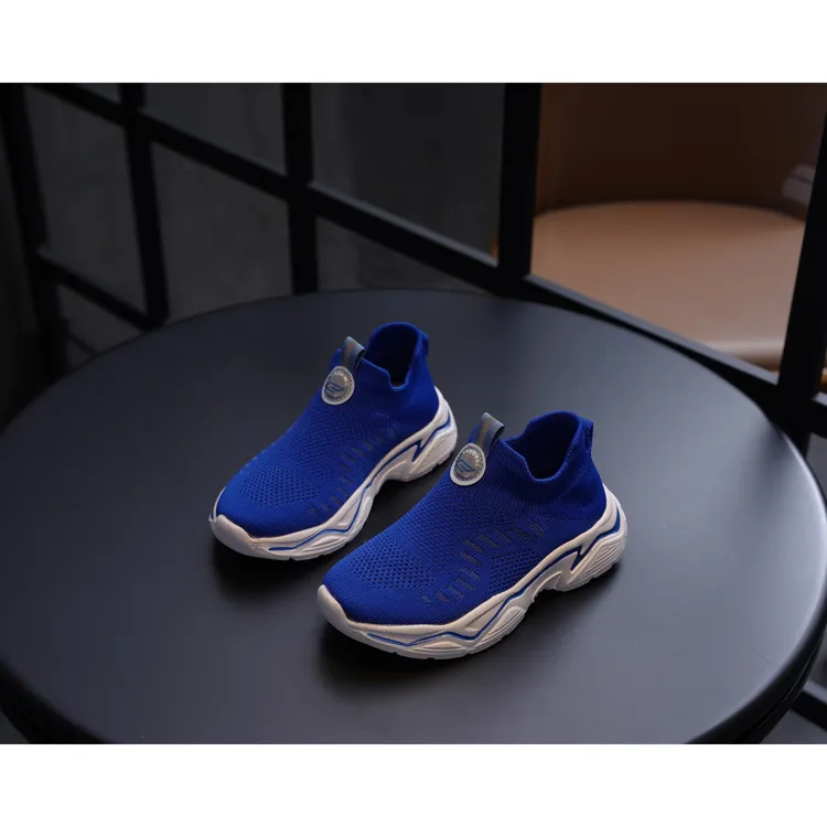 透气飞织健身鞋百搭时尚儿童男女款跳舞鞋休闲软底网面运动鞋N001