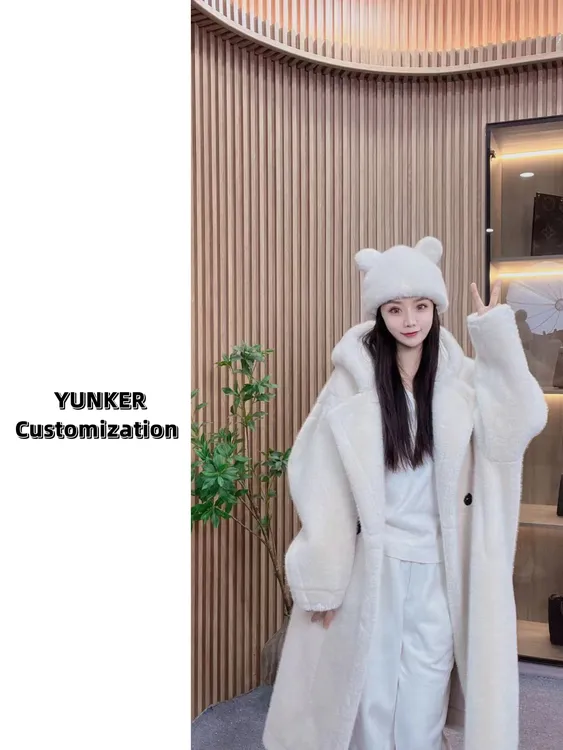 {2025新款}冬装上市时尚连帽百搭休闲韩版设计师网红帽杠毛毛外套