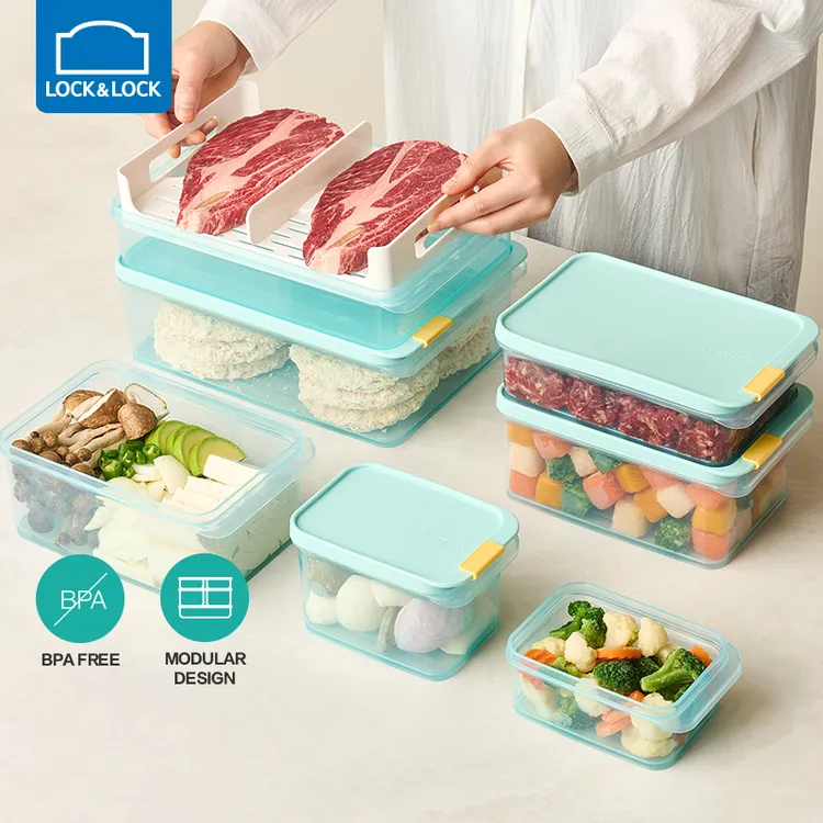 乐扣乐扣多功能冰箱收纳保鲜盒储物盒冷冻冷藏加热保鲜饭盒便当盒