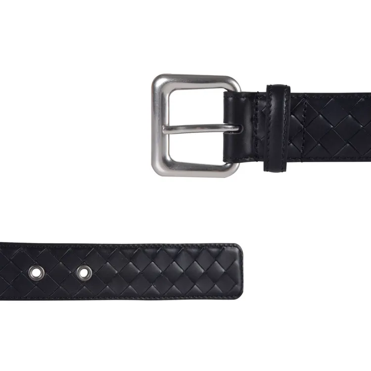 （芯片）高版3.5CM经典款BV高端商务男士真皮腰带头层牛皮手工皮带