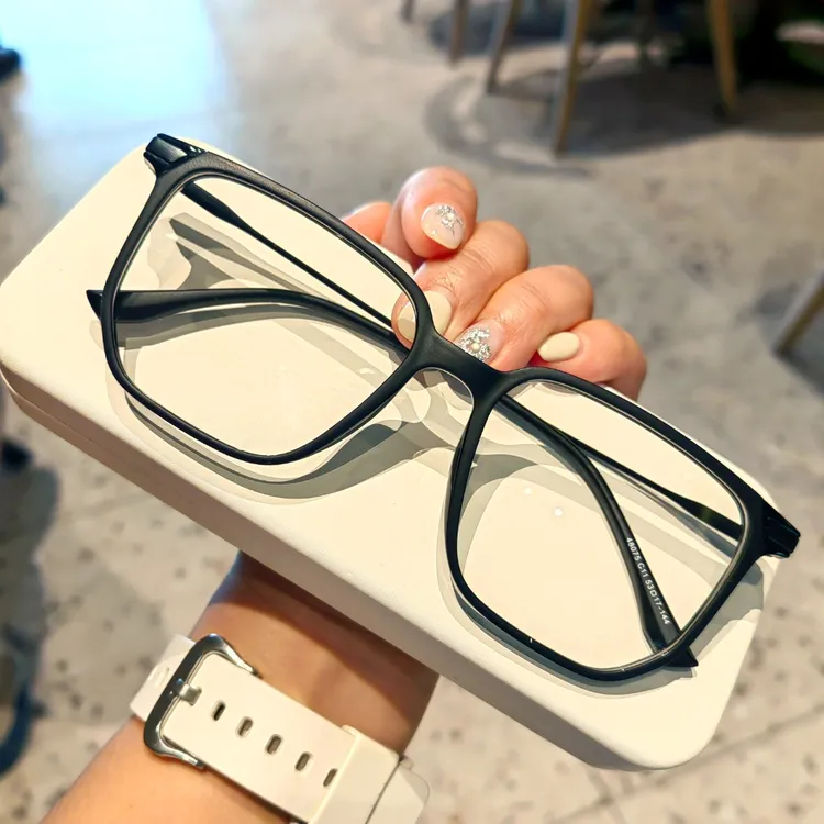 复古风新款眼镜架男女防蓝光变色平光可配近视网红变色近视眼镜