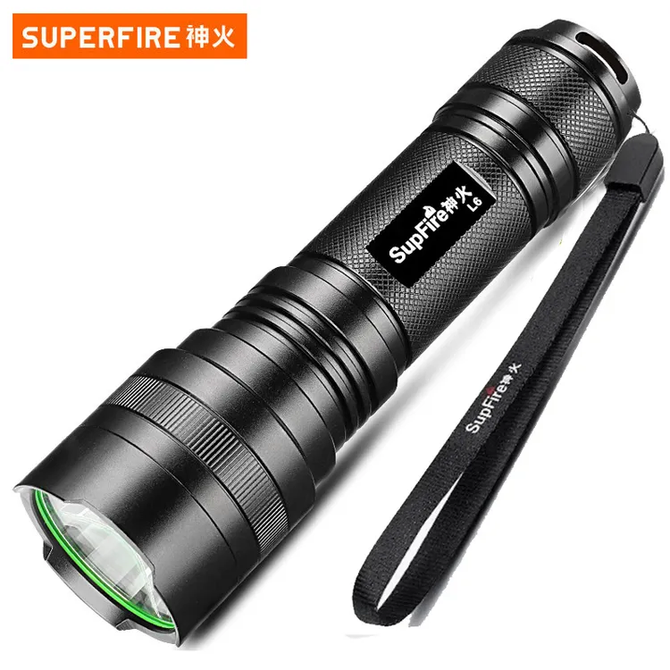 神火强光手电筒可充电26650超亮L6户外防水家用应急长续航远射灯