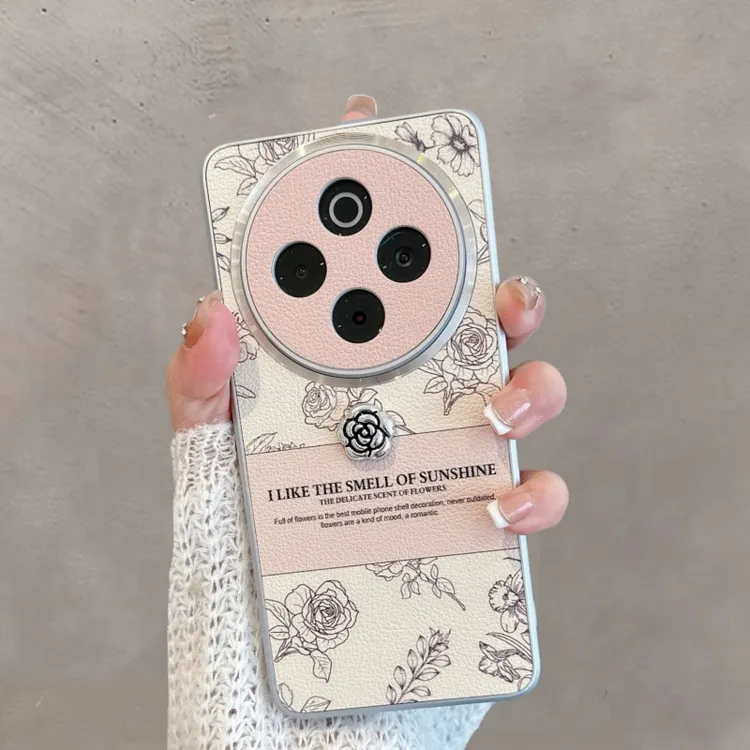 适用vivoy300pro手机壳新款y300pro+女玫瑰花高级感全包防摔简约