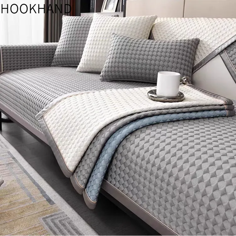 冰丝沙发垫子夏季新款沙发套罩全包万能防滑凉席坐垫夏天凉垫盖布