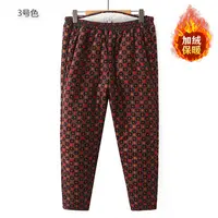 120-240特大码加绒加厚内穿护腰中老年胖妈妈加高腰加深裆棉裤女
