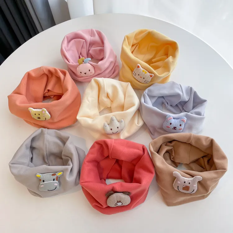 【买一条送一条】儿童套头保暖防风围巾秋冬卡通宝宝脖套不臃肿婴儿