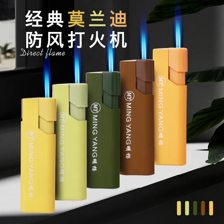 【宽版大号】经典精美包画防风打火机加宽加厚防爆商超同款厂家直销
