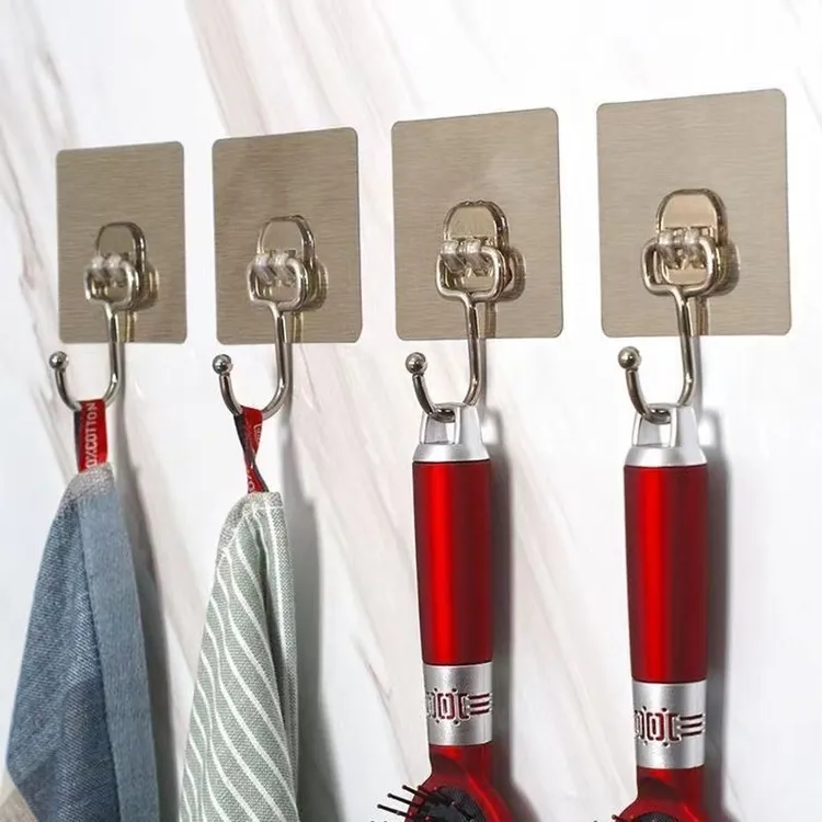 卫生间免钉挂勾强力粘贴免打孔粘墙家用浴室粘钩无痕大挂钩