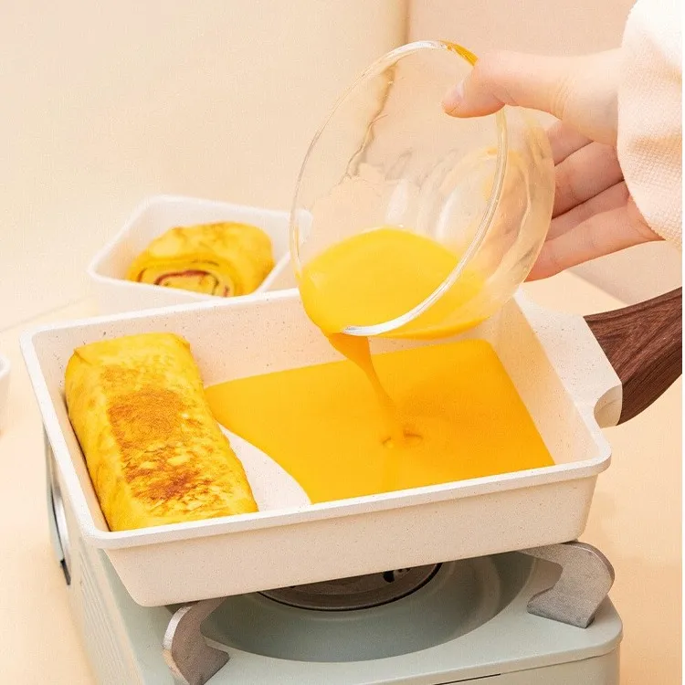 玉子烧方形煎蛋锅平底锅神器厚蛋烧早餐平底不粘锅鸡蛋卷锅设计