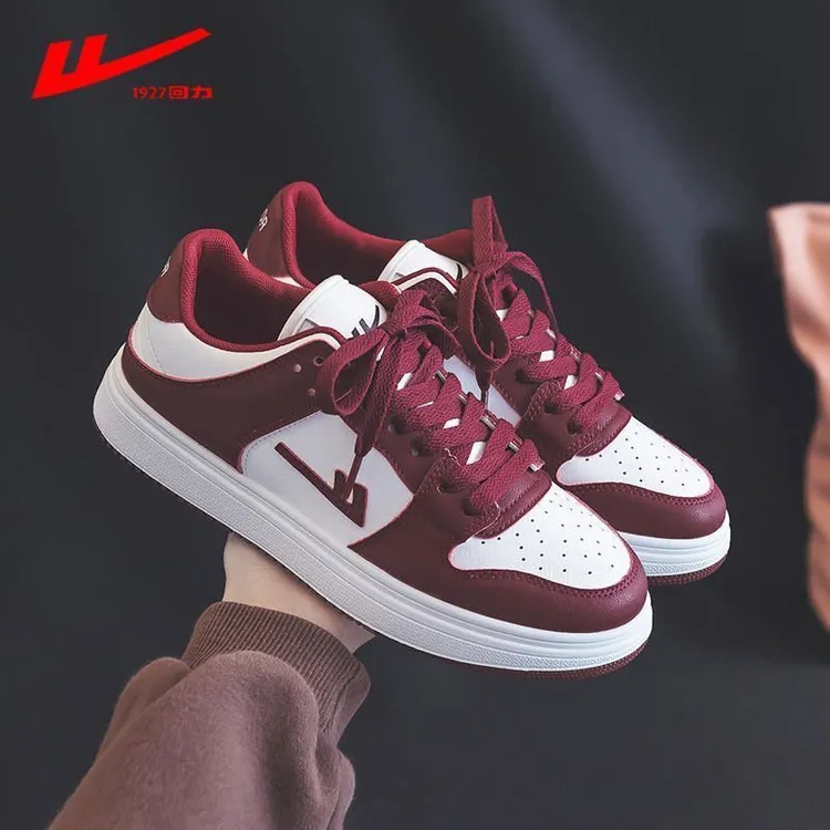 回力小白鞋男女鞋秋季情侣平底ins新款学生百搭休闲厚底低帮潮鞋