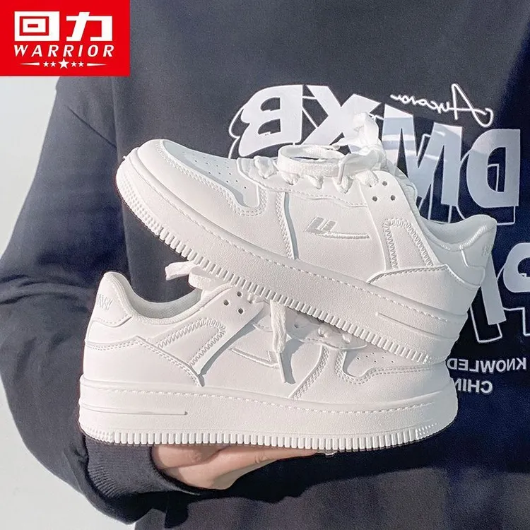 回力男女情侣小白鞋百搭2026新款春季休闲板鞋韩版厚底白鞋子爆款商品图