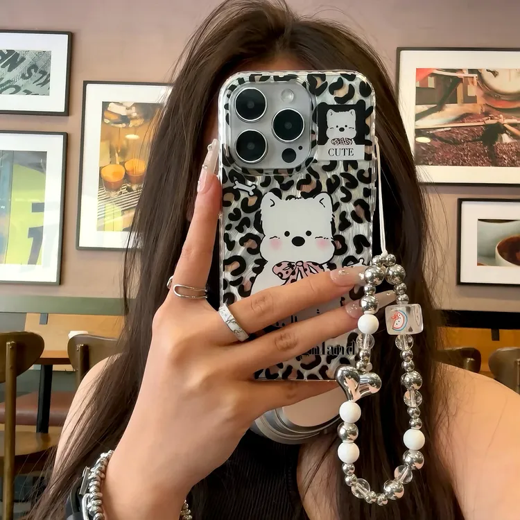 雅天立豹纹西高地适用苹果15手机壳iPhone13/14华为vivo小米oppo