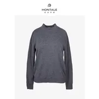 【日播达人专属】红太时尚百搭秋冬简约风半高领平针女套衫111WX101