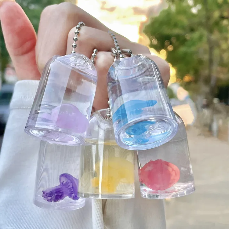 真水母标本挂件可爱挂饰迷你小摆件美丽水母潮玩礼品礼物学生儿童