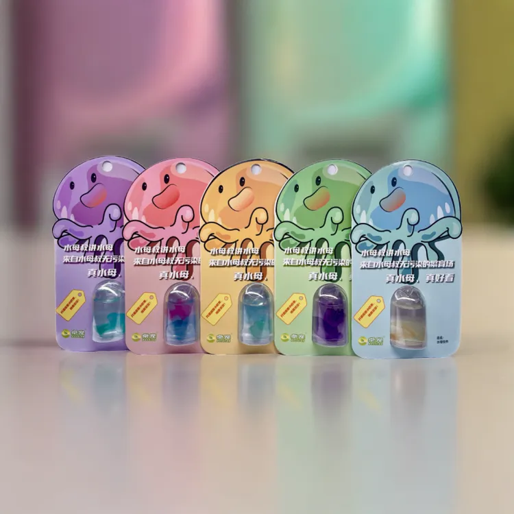 真水母标本儿童节创意礼物玩具海洋多色标本挂件女生桌面迷你摆件