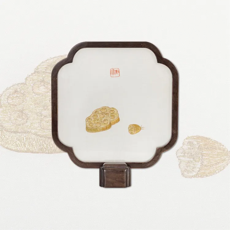 《好运连连》双面绣摆台 手工苏绣 非遗传承寓意简约桑蚕丝吉祥作品