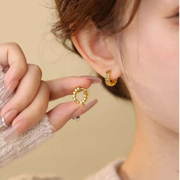 【钱多多耳扣】轻奢原创设计耳环高级感耳扣精致百搭简约