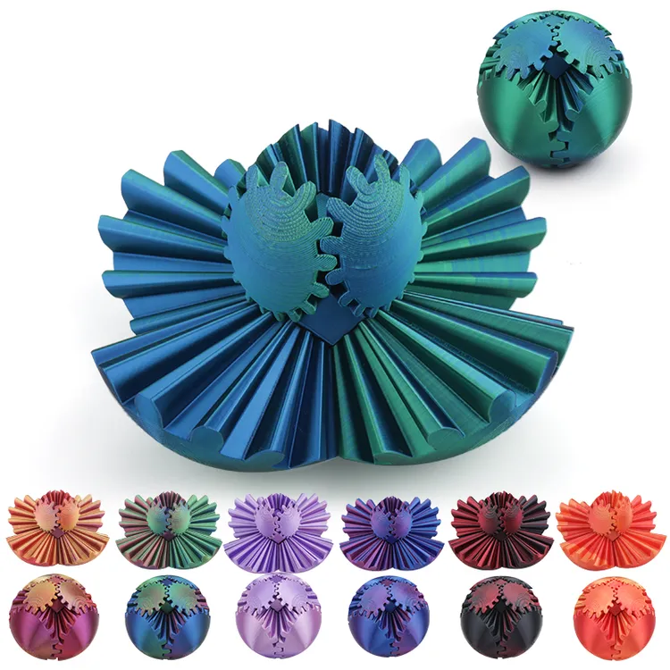 3D打印解压创意齿轮球指尖齿轮球立体魔方旋转空间几何新奇玩具