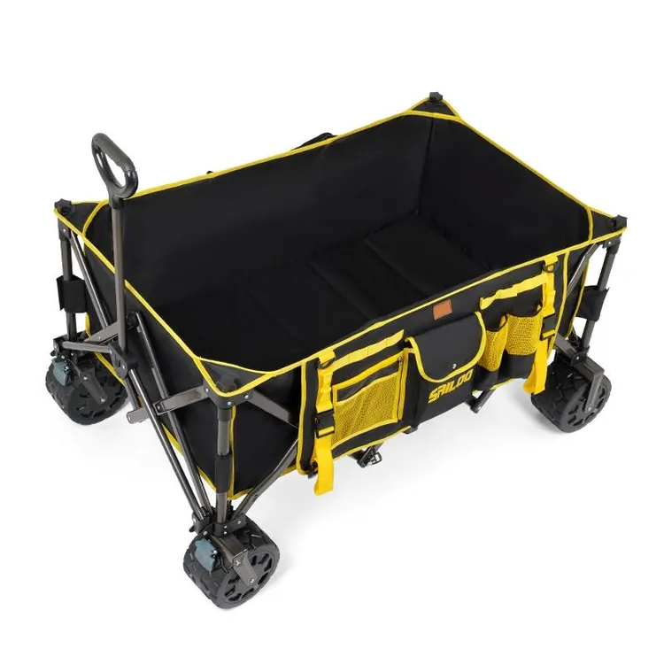 户外露营车铝合金轻便露营车超大野营垂钓鱼专用车可折叠野餐推车