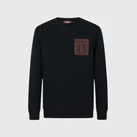 Cavalli Class秋冬男士时尚立体刺绣圆领长袖套头阔版卫衣RWC302