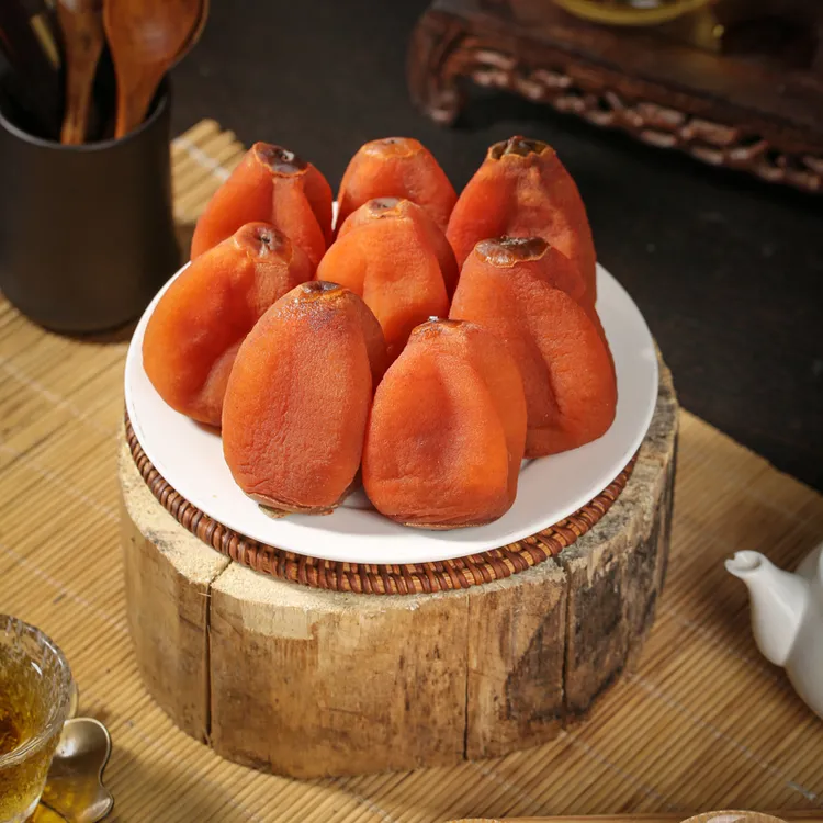 佳庆缘广西桂林流心独立包装柿子饼霜降吊圆柿饼特产