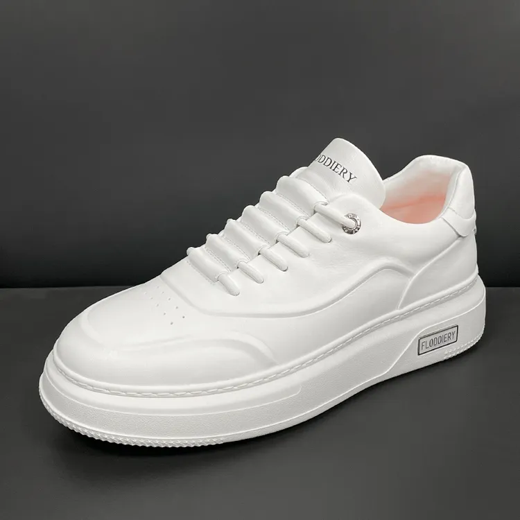 【人气舒适款】一脚蹬爆款小白鞋男士2025新款休厚底增高百搭休闲鞋商品图